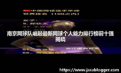南京网球队崛起最新网球个人能力排行榜前十强揭晓